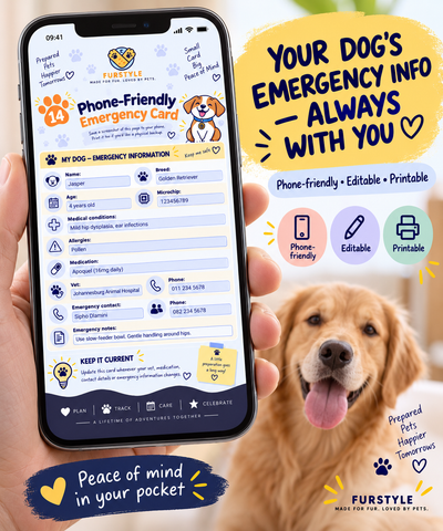 FurStyle™ Pet Parent Planner – Dog Edition | Editable Digital PDF